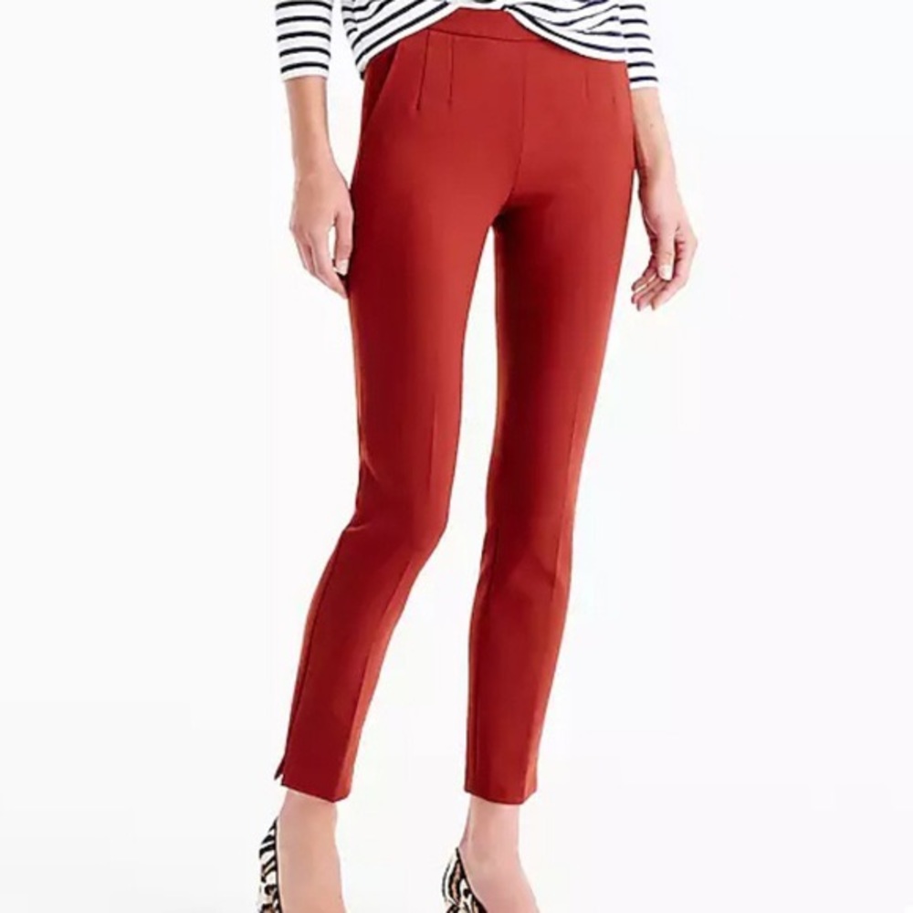 J.Crew Martie Slim Crop Pant in Bi-Stretch Cotton